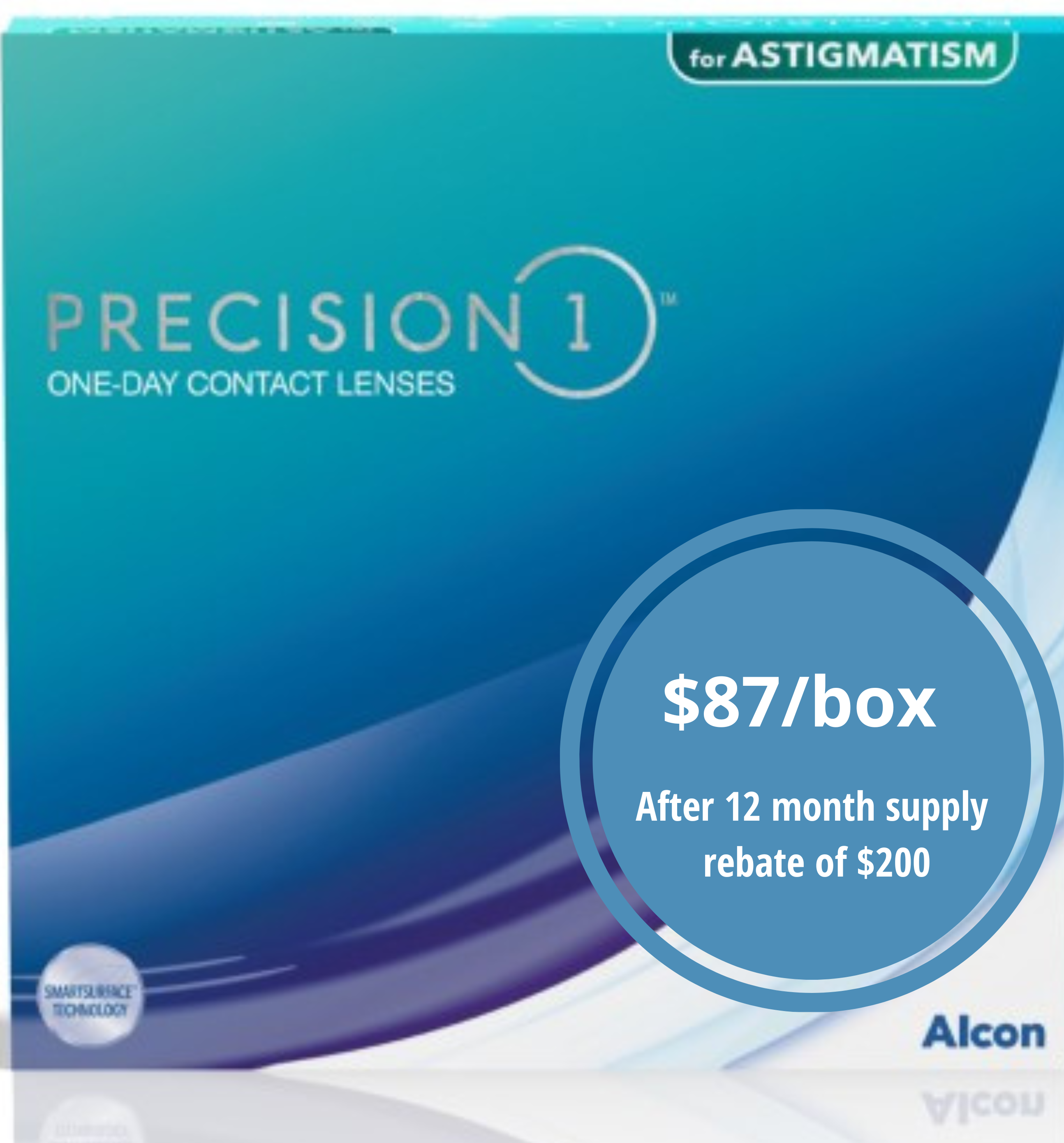 Alcon Precision 1 Astigmatism 90 Lenses Oakville Optometry