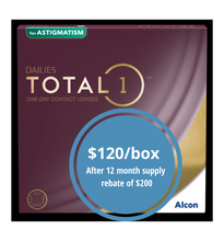 Load image into Gallery viewer, Alcon Dailies Total1 Astigmatism - 90 Lenses