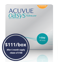 Load image into Gallery viewer, Acuvue Oasys 1-Day Astigmatism - 90 Lenses
