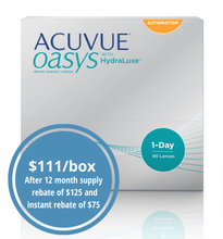Load image into Gallery viewer, Acuvue Oasys 1-Day Astigmatism - 90 Lenses