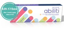 Load image into Gallery viewer, Acuvue Abiliti 1-Day For Myopia - 30 Lenses
