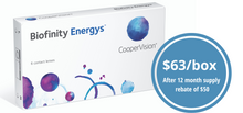 Load image into Gallery viewer, Cooper Biofinity Energys - 6 Lenses