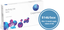 Load image into Gallery viewer, Cooper Biofinity XR Toric - 6 Lenses