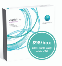 Load image into Gallery viewer, Cooper Clariti 1 Day Multifocal - 90 Lenses