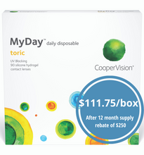 Load image into Gallery viewer, Cooper My Day Toric- 90 Lenses