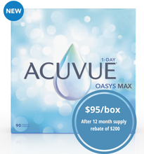 Load image into Gallery viewer, Acuvue Oasys Max 1-Day - 90 Lenses