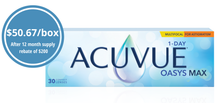 Load image into Gallery viewer, Acuvue Oasys Max 1-Day Multifocal for Astigmatism - 30 Lenses