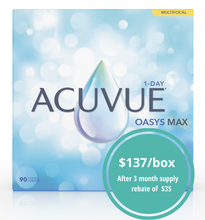 Load image into Gallery viewer, Acuvue Oasys Max 1-Day Multifocal - 90 Lenses