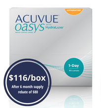 Load image into Gallery viewer, Acuvue Oasys 1-Day Astigmatism - 90 Lenses