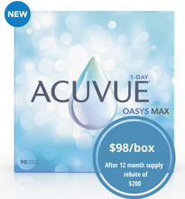 Load image into Gallery viewer, Acuvue Oasys Max 1-Day - 90 Lenses
