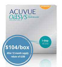 Load image into Gallery viewer, Acuvue Oasys 1-Day Astigmatism - 90 Lenses
