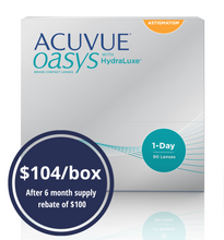 Load image into Gallery viewer, Acuvue Oasys 1-Day Astigmatism - 90 Lenses
