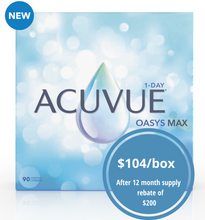 Load image into Gallery viewer, Acuvue Oasys Max 1-Day - 90 Lenses
