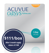 Load image into Gallery viewer, Acuvue Oasys 1-Day Astigmatism - 90 Lenses
