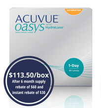 Load image into Gallery viewer, Acuvue Oasys 1-Day Astigmatism - 90 Lenses
