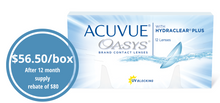 Load image into Gallery viewer, Acuvue Oasys with Hydraclear Plus - 12 Lenses
