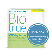 Load image into Gallery viewer, Bausch &amp; Lomb Biotrue One Day Multifocal - 90 Lenses
