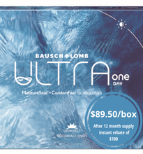 Load image into Gallery viewer, Bausch &amp; Lomb Ultra One Day  - 90 Lenses
