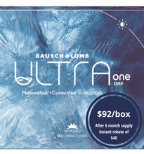 Load image into Gallery viewer, Bausch &amp; Lomb Ultra One Day  - 90 Lenses
