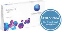 Load image into Gallery viewer, Cooper Biofinity XR Toric - 6 Lenses
