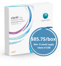 Load image into Gallery viewer, Cooper Clariti 1 Day Multifocal 3 Add - 90 Lenses
