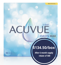 Load image into Gallery viewer, Acuvue Oasys Max 1-Day Multifocal - 90 Lenses

