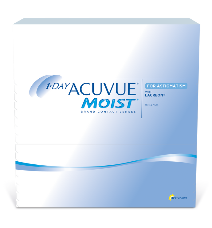 1-Day Acuvue Moist For Astigmatism - 90 Lenses - Oakville Optometry