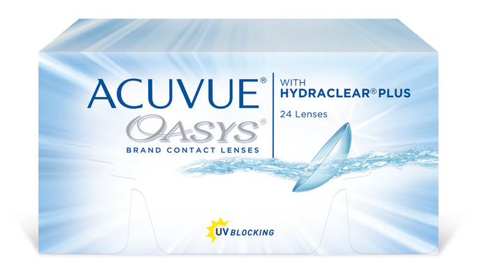 Acuvue Oasys with Hydraclear Plus - 24 Lenses - Oakville Optometry